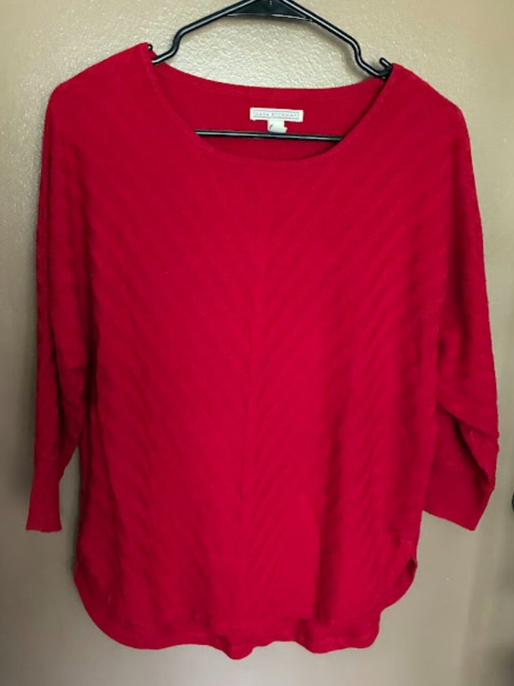Large Red Dana Buchman Sweater